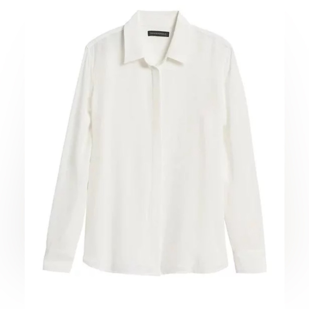 Banana Republic DILLON CLASSIC-FIT WASHABLE SILK SHIRT